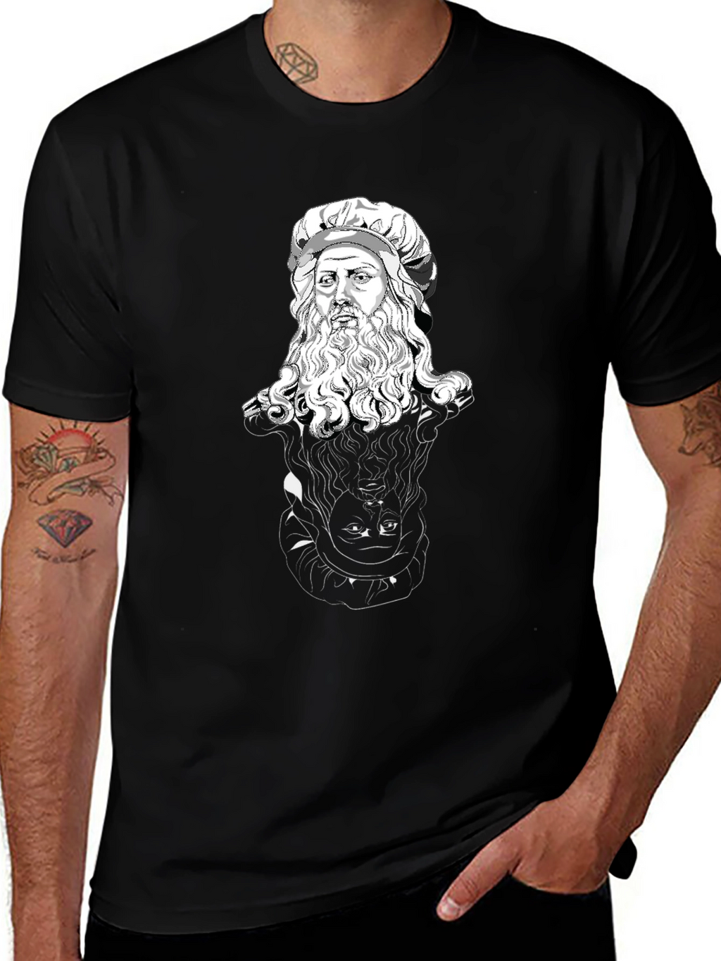Da Vinci Sketch Graphic T-Shirt