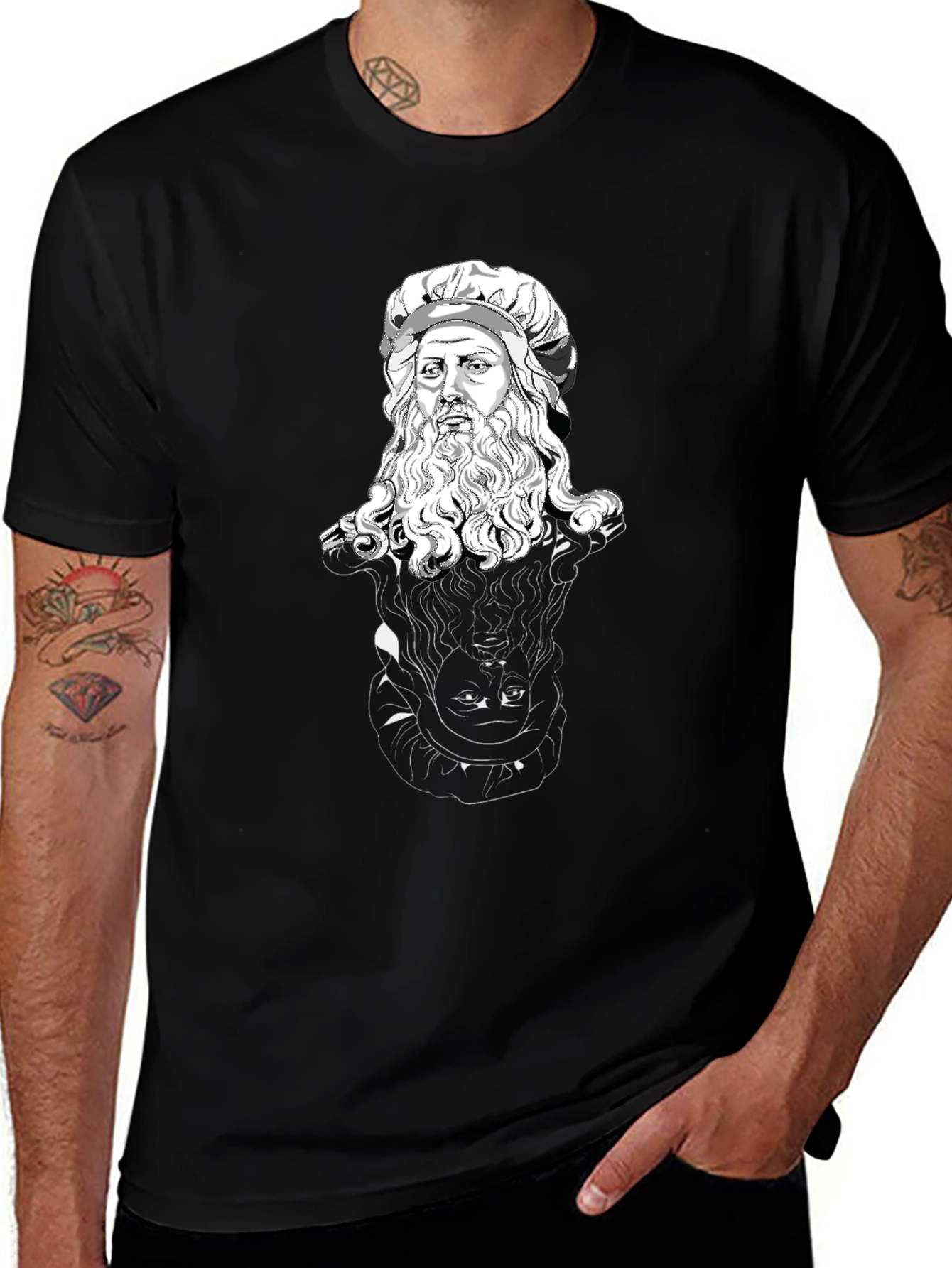 Da Vinci Sketch Graphic T-Shirt