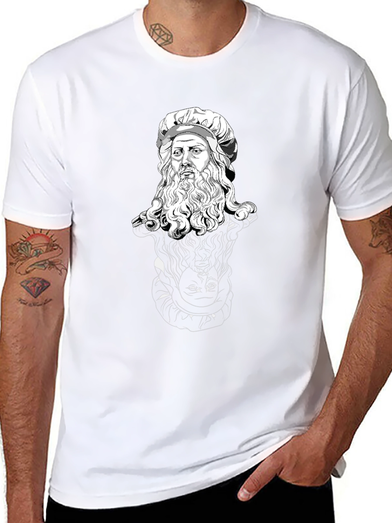 Da Vinci Sketch Graphic T-Shirt