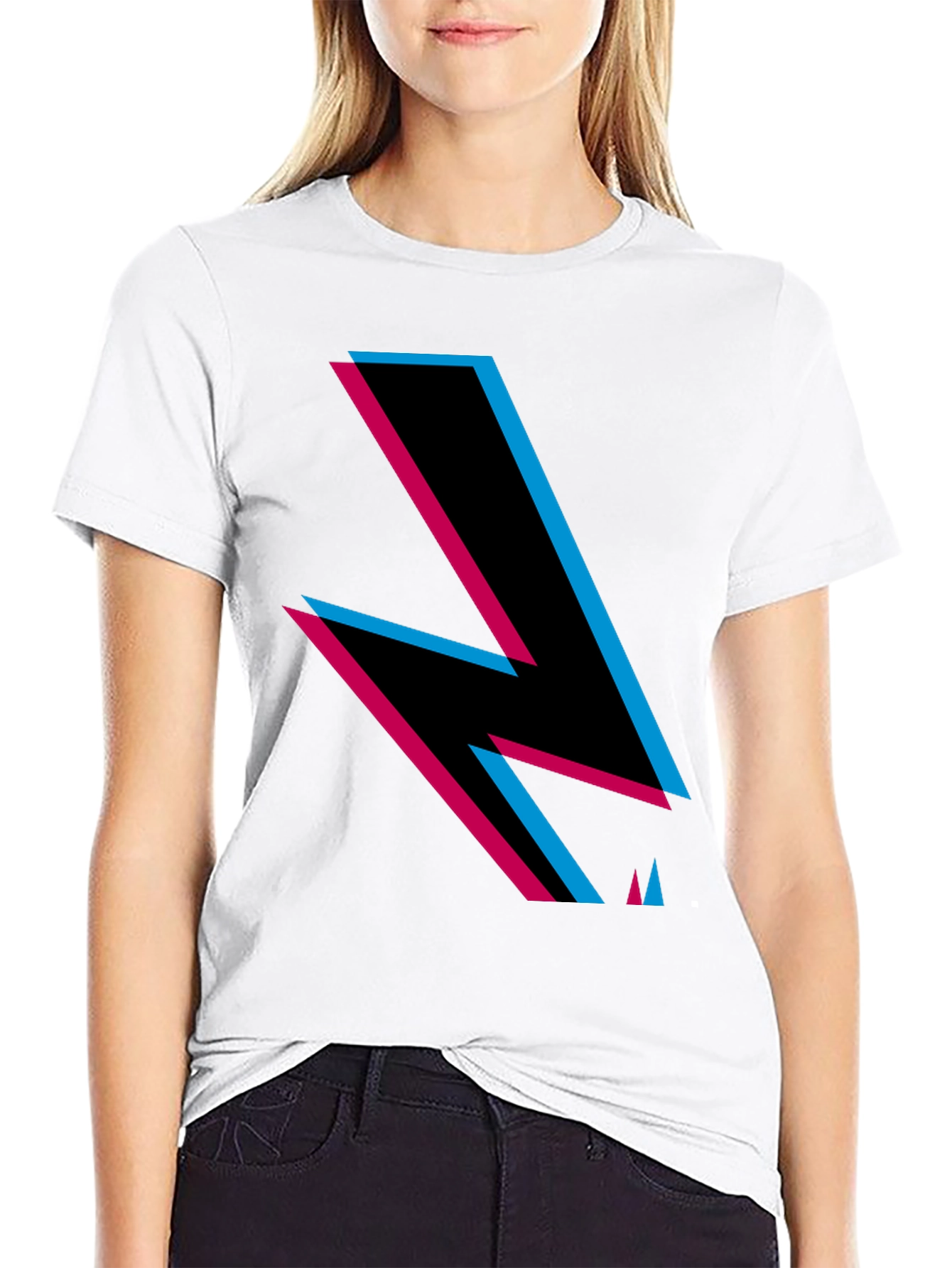 Retro Lightning Bolt Graphic Tee