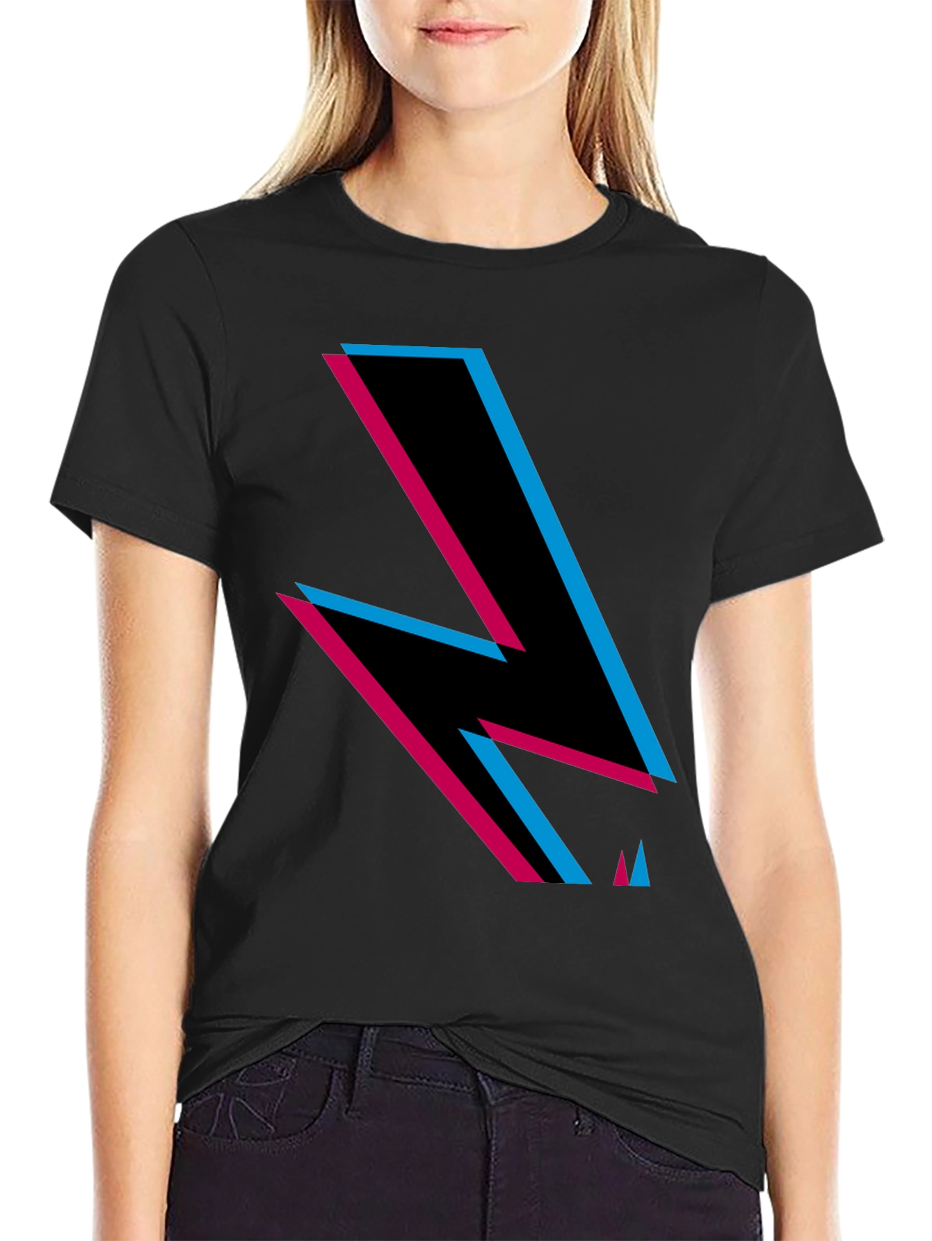 Retro Lightning Bolt Graphic Tee