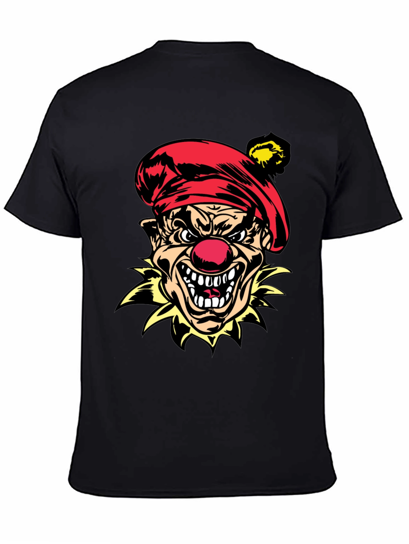 Evil Clown Graphic Tee - Mens Black T-Shirt