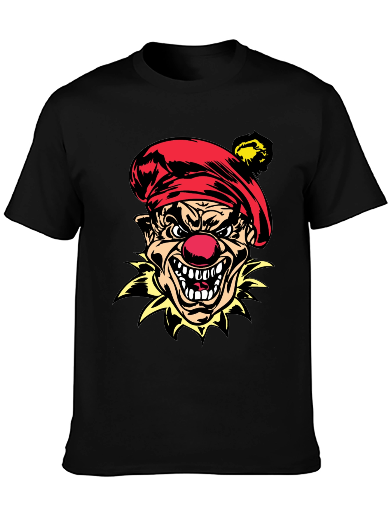 Evil Clown Graphic Tee - Mens Black T-Shirt