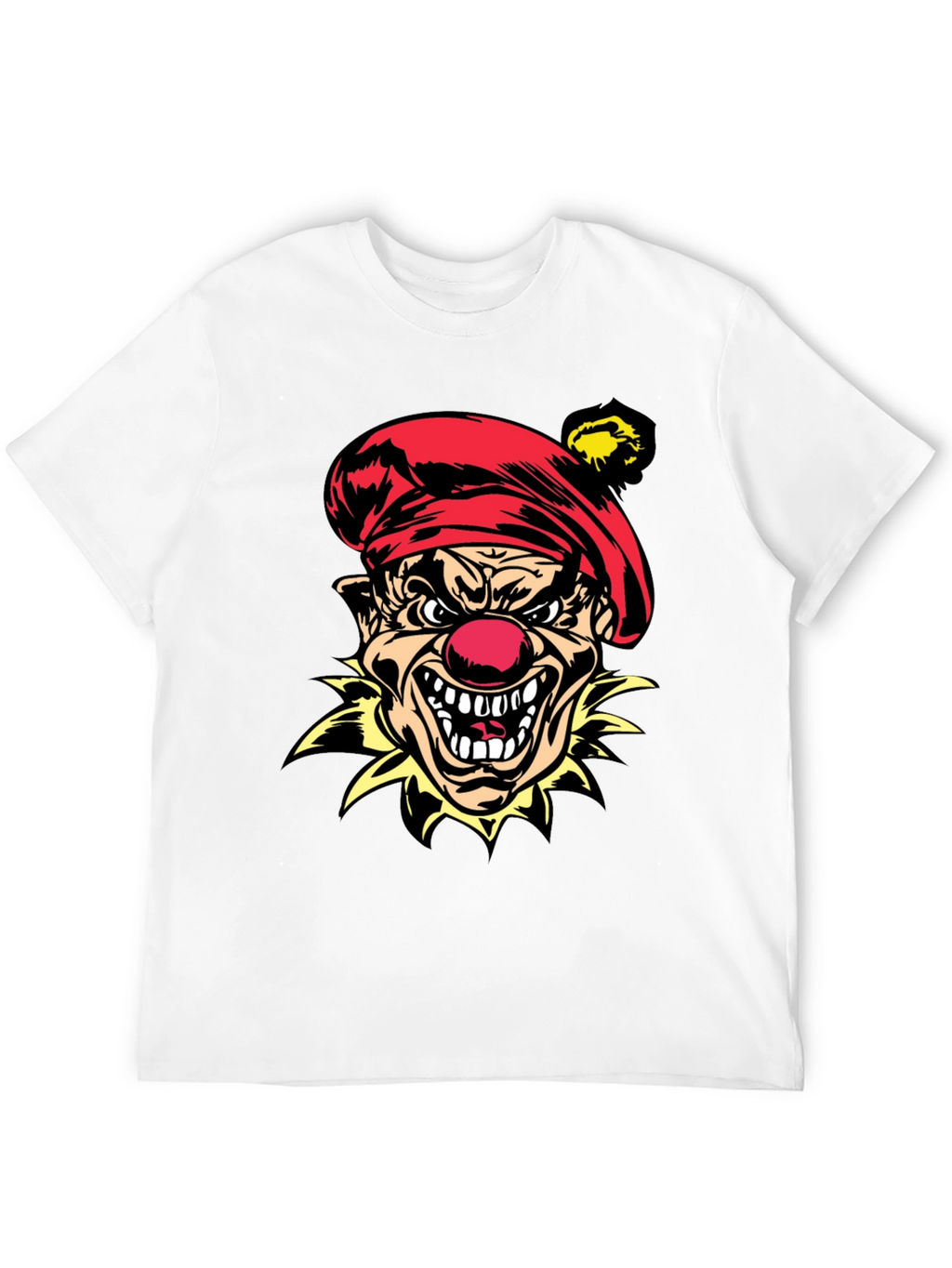 Evil Clown Graphic Tee - Mens Black T-Shirt