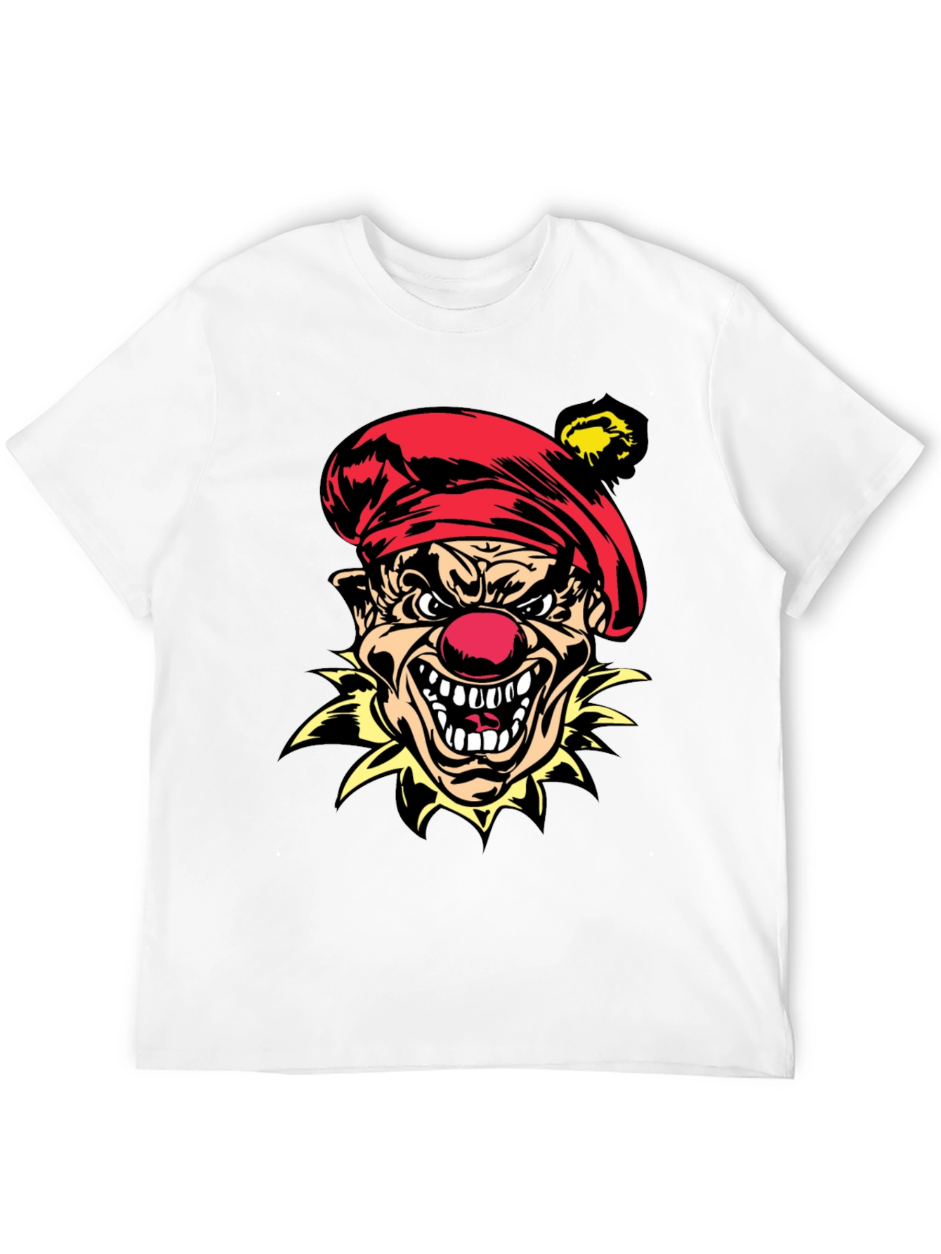 Evil Clown Graphic Tee - Mens Black T-Shirt