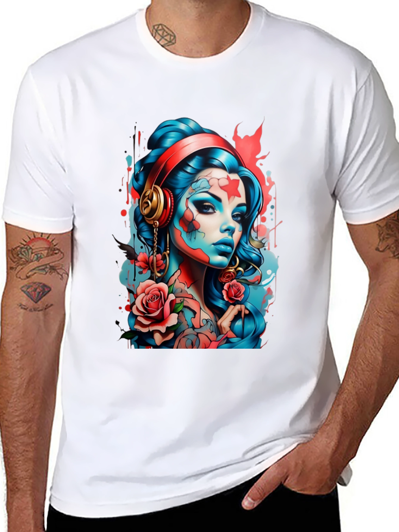 Edgy Tattoo Art Graphic Tee
