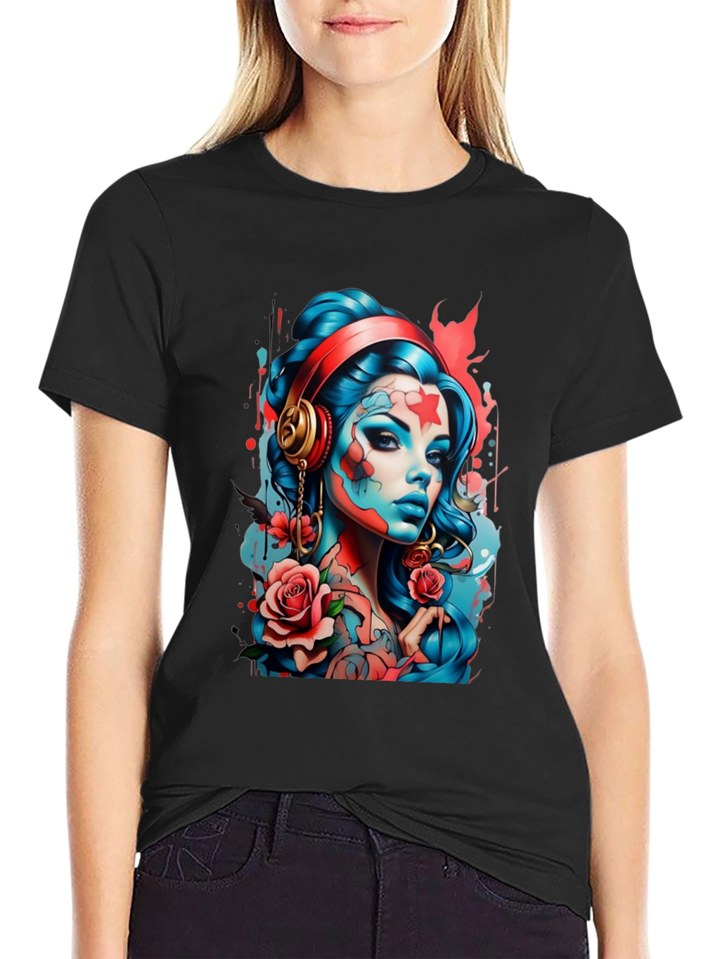 Edgy Tattoo Art Graphic Tee