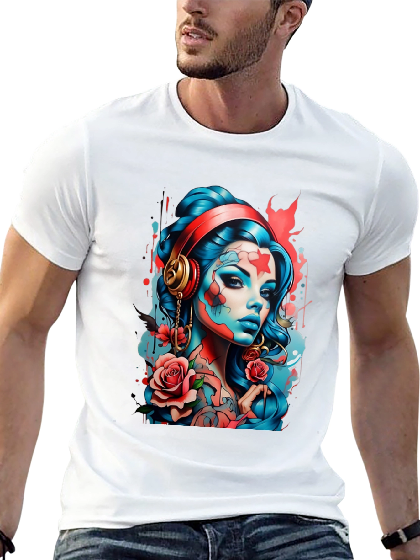Edgy Tattoo Art Graphic Tee