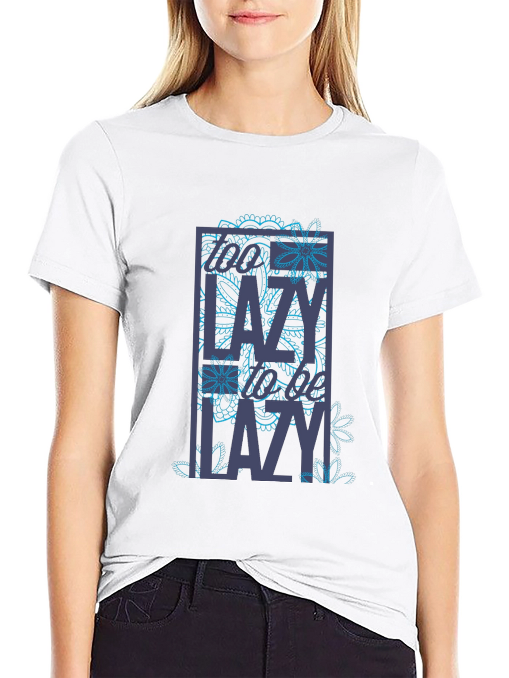 Too Lazy T-Shirt - Novelty Graphic Tee