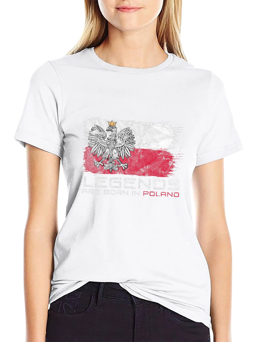 Legends Are Born In Poland Flag T-Shirt