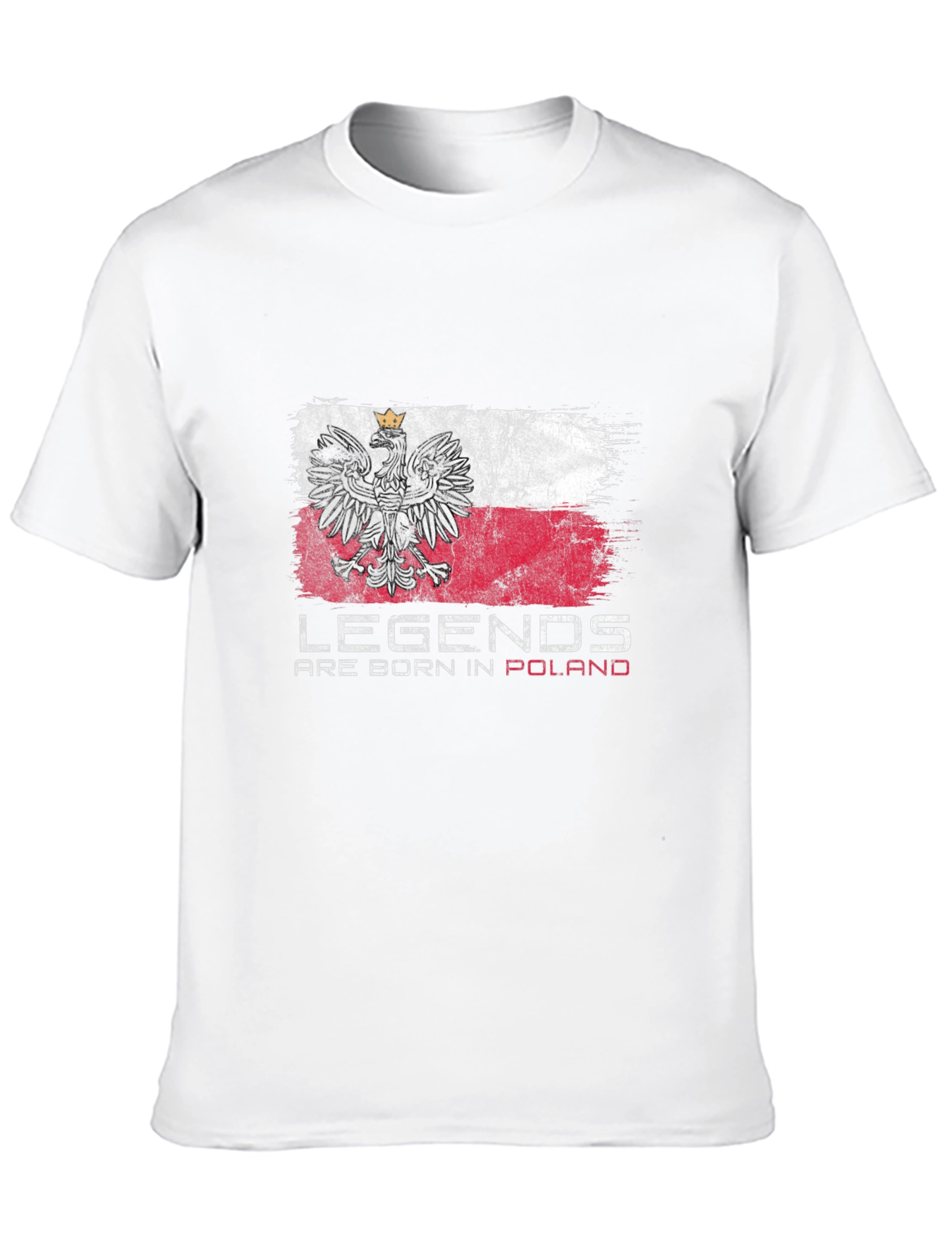 Legends Are Born In Poland Flag T-Shirt