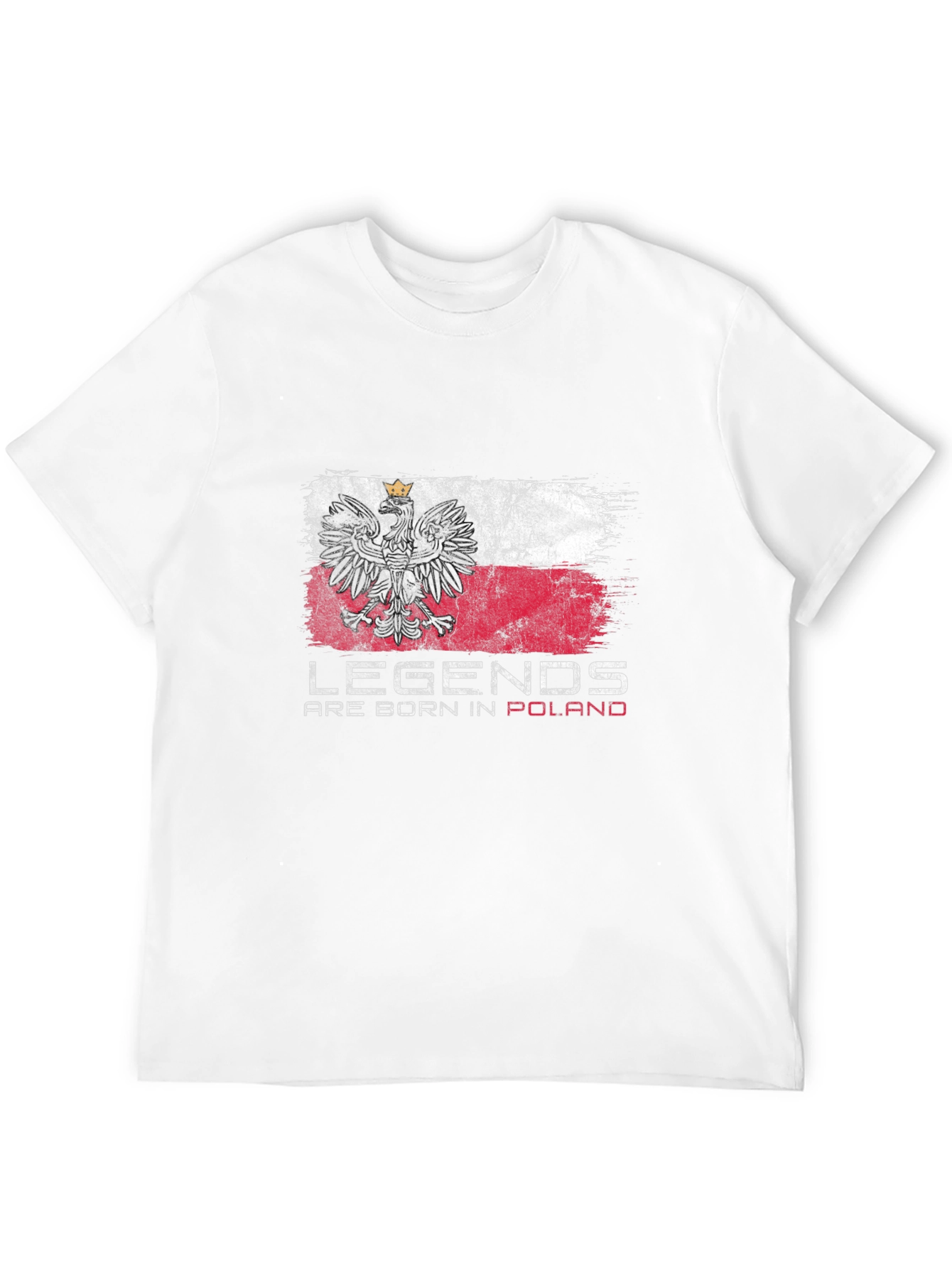 Legends Are Born In Poland Flag T-Shirt