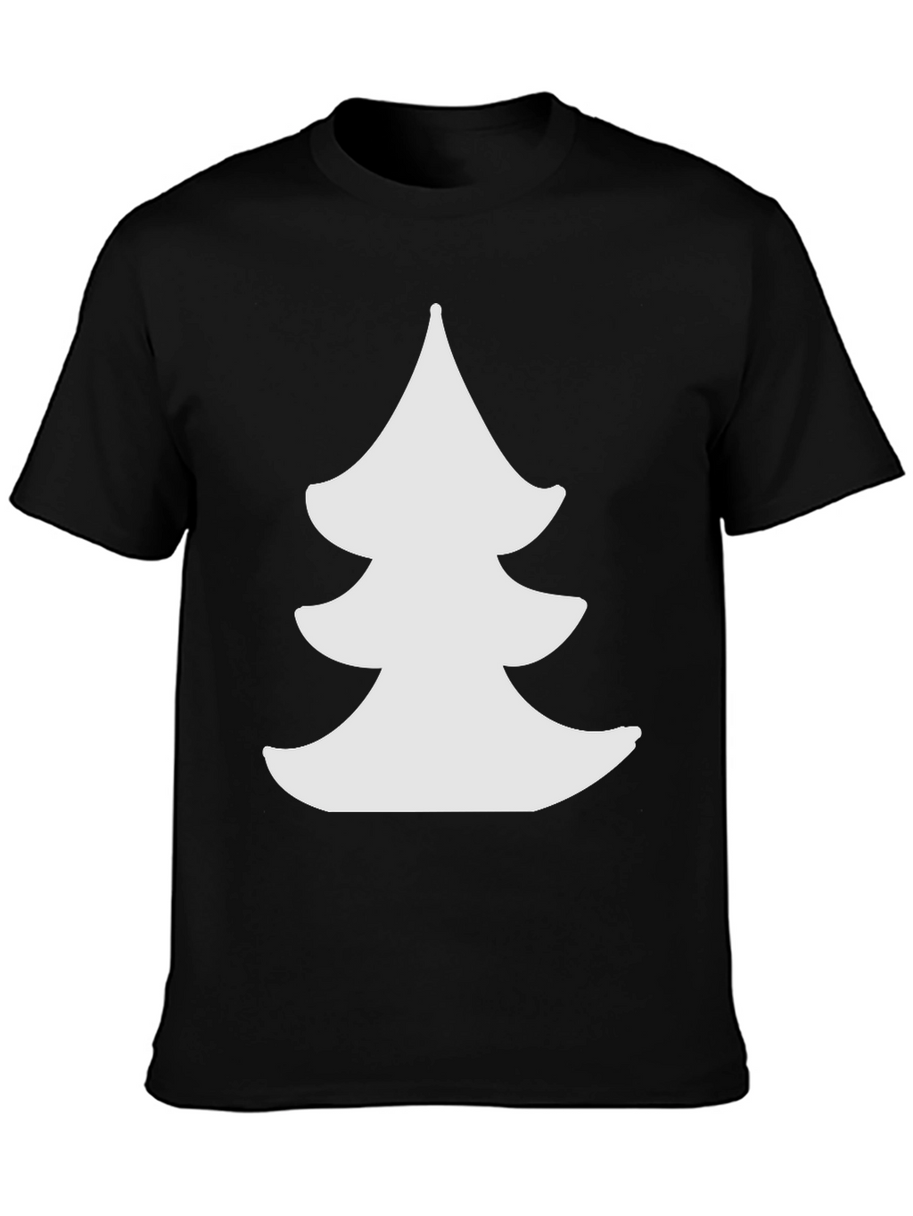 Christmas Tree Graphic Black Tee