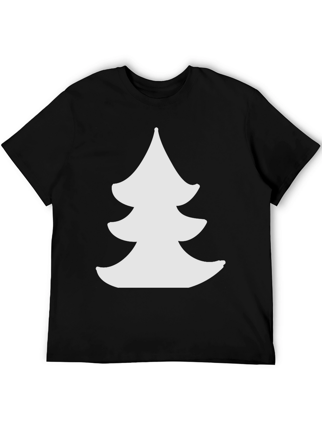 Christmas Tree Graphic Black Tee