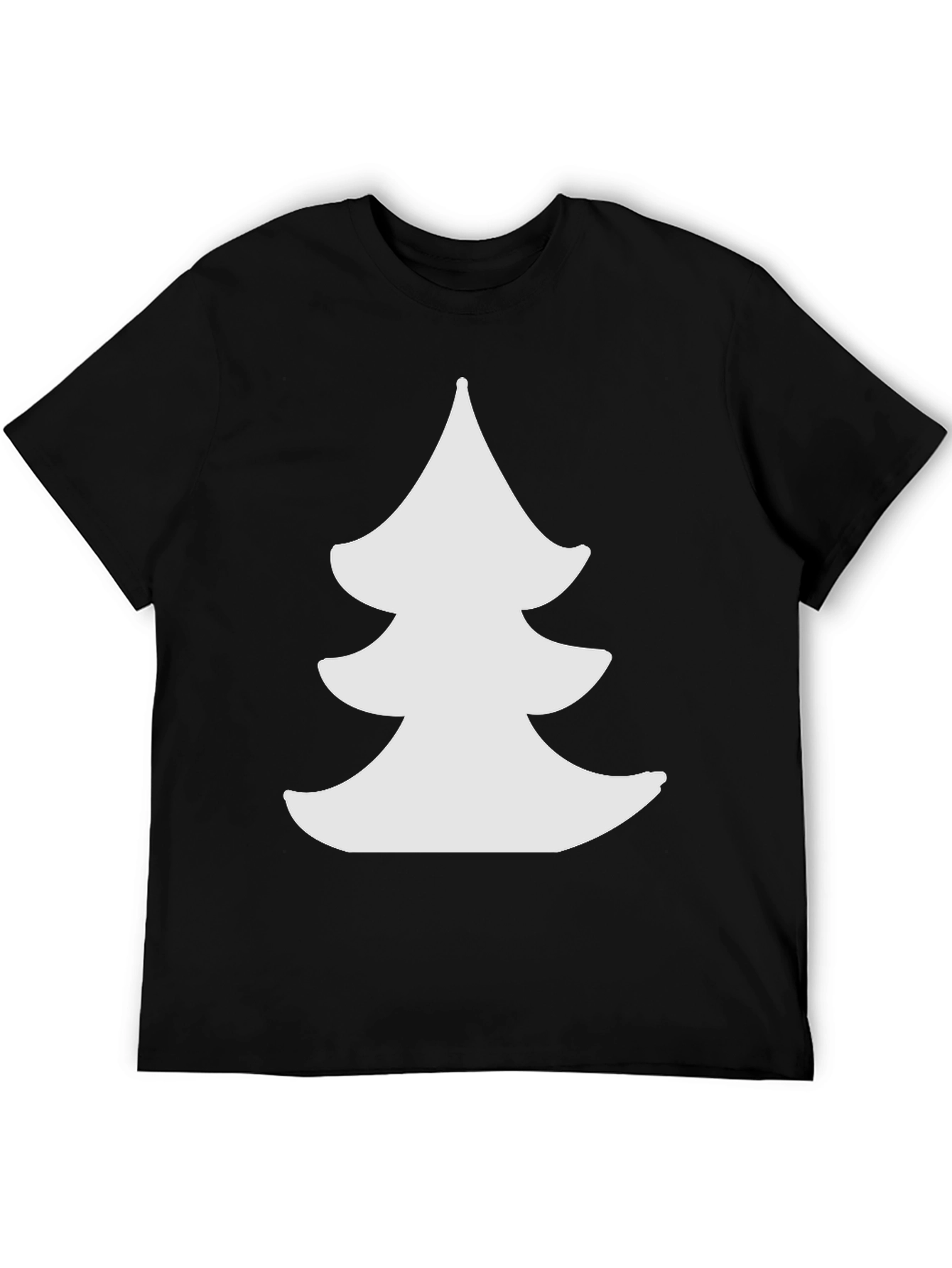 Christmas Tree Graphic Black Tee