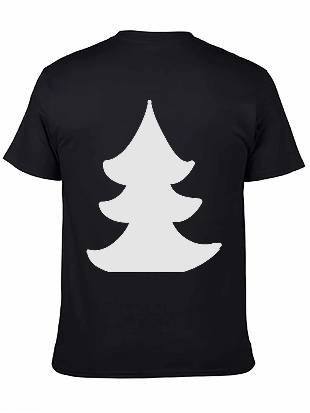 Christmas Tree Graphic Black Tee