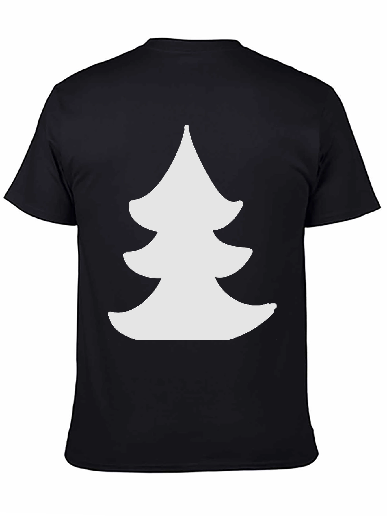 Christmas Tree Graphic Black Tee