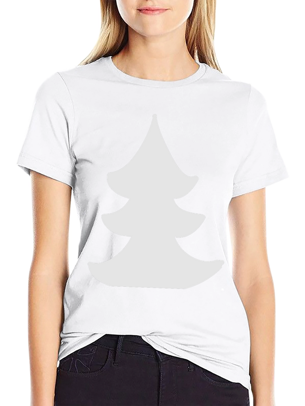 Christmas Tree Graphic Black Tee