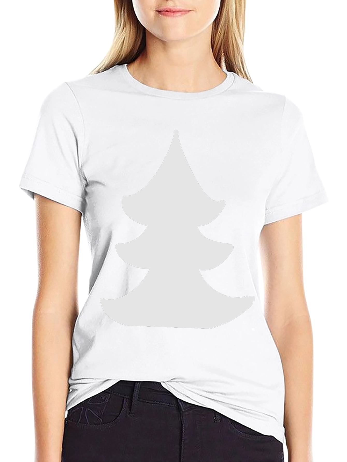 Christmas Tree Graphic Black Tee