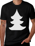 Christmas Tree Graphic Black Tee