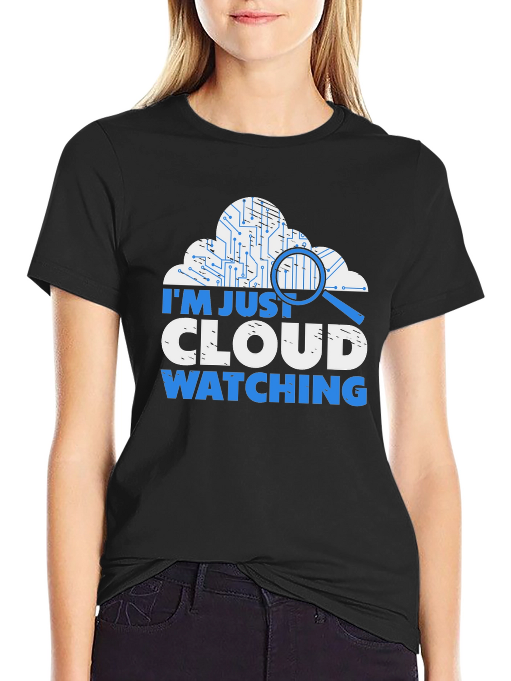 Cloud Watching T-Shirt - Tech Humor Tee
