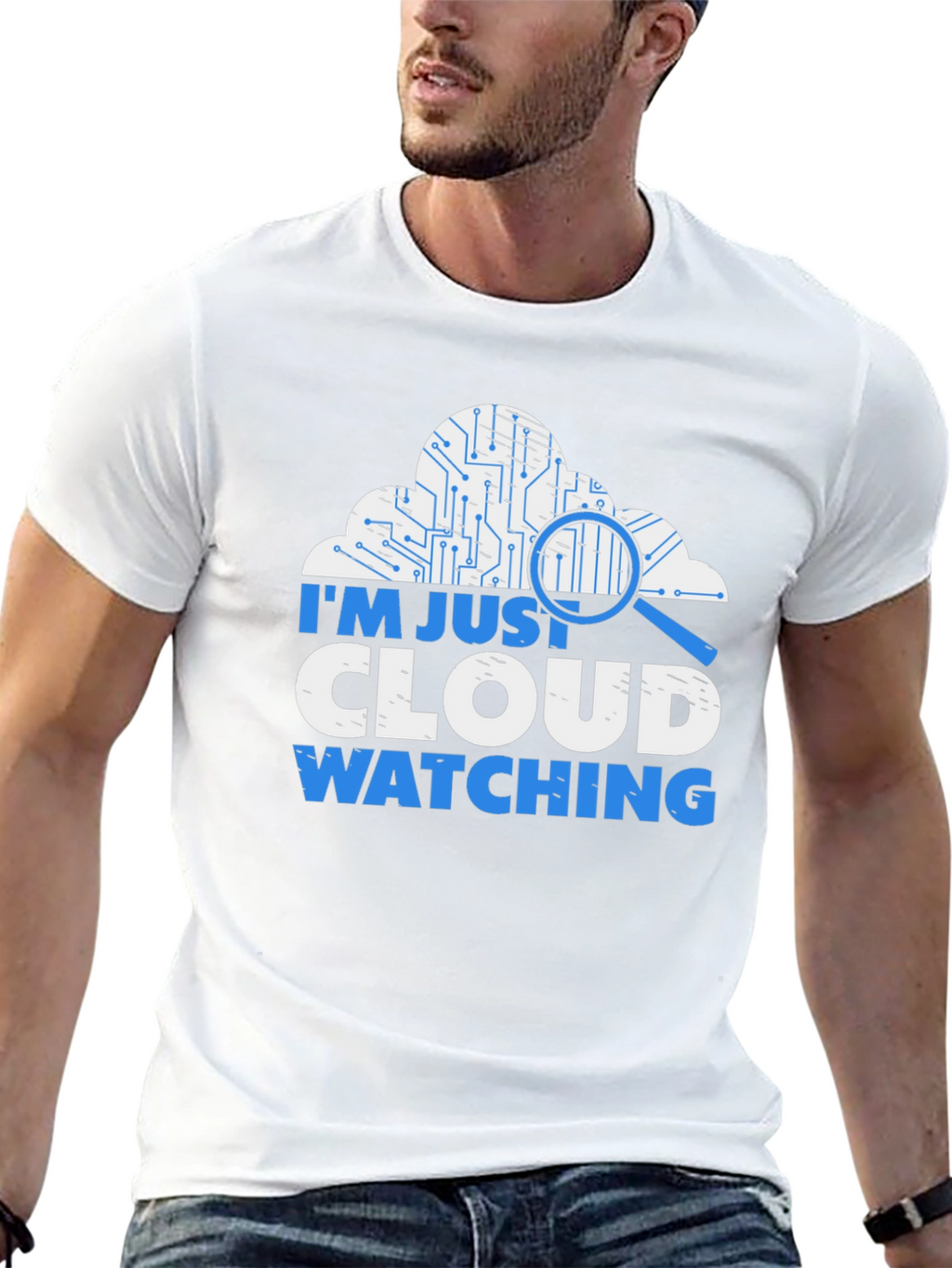 Cloud Watching T-Shirt - Tech Humor Tee