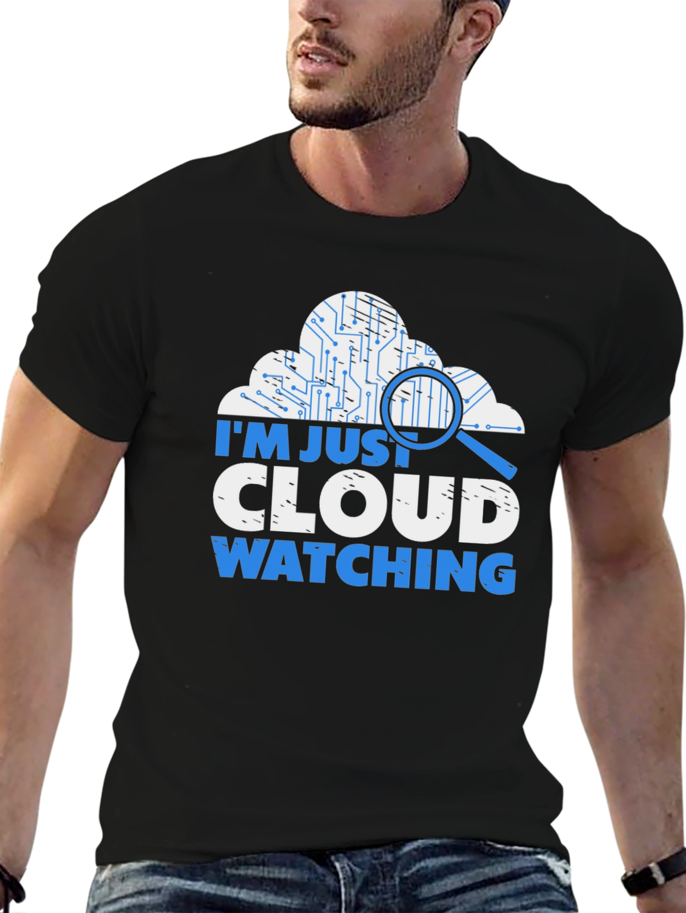 Cloud Watching T-Shirt - Tech Humor Tee