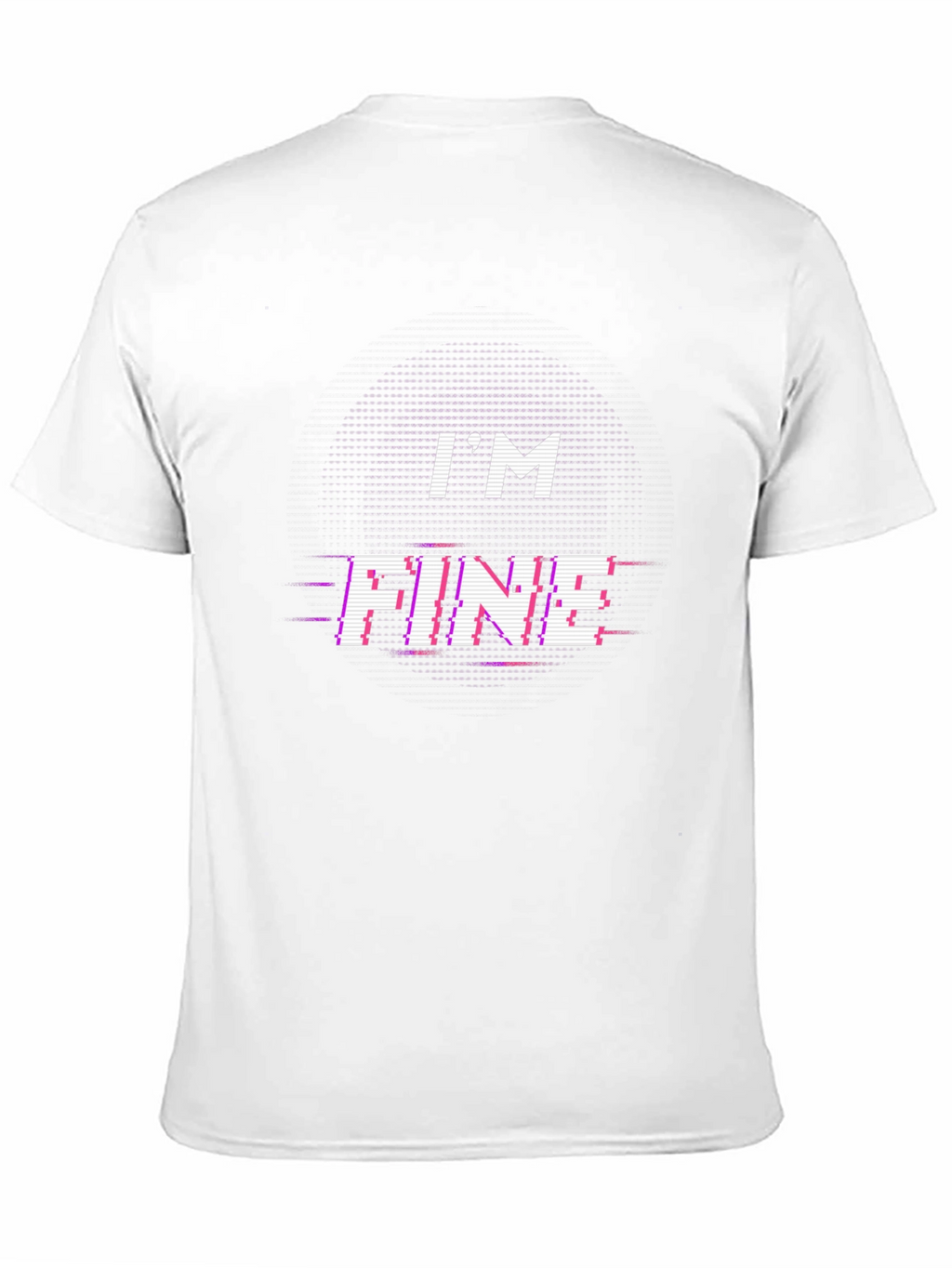 Im Fine Glitch Tee - Trendy Graphic T-Shirt