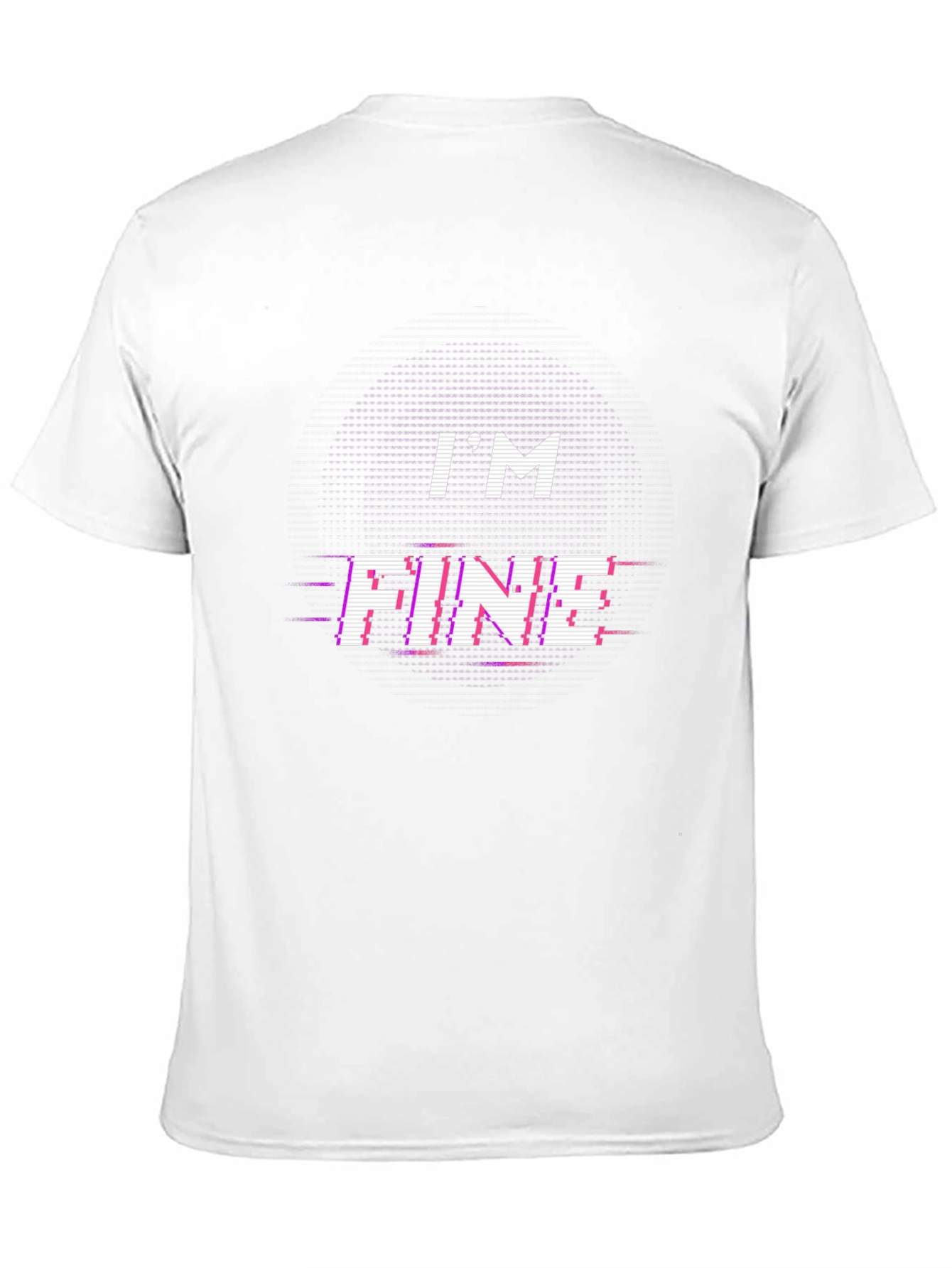 Im Fine Glitch Tee - Trendy Graphic T-Shirt