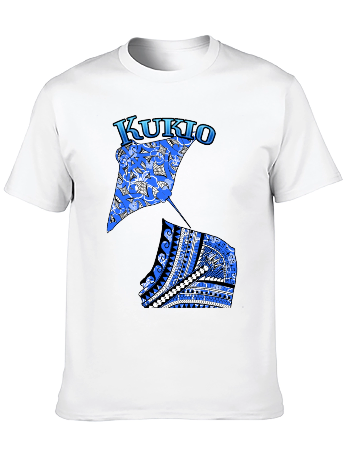 Kukio Stingray Graphic Tee - Black Casual T-Shirt