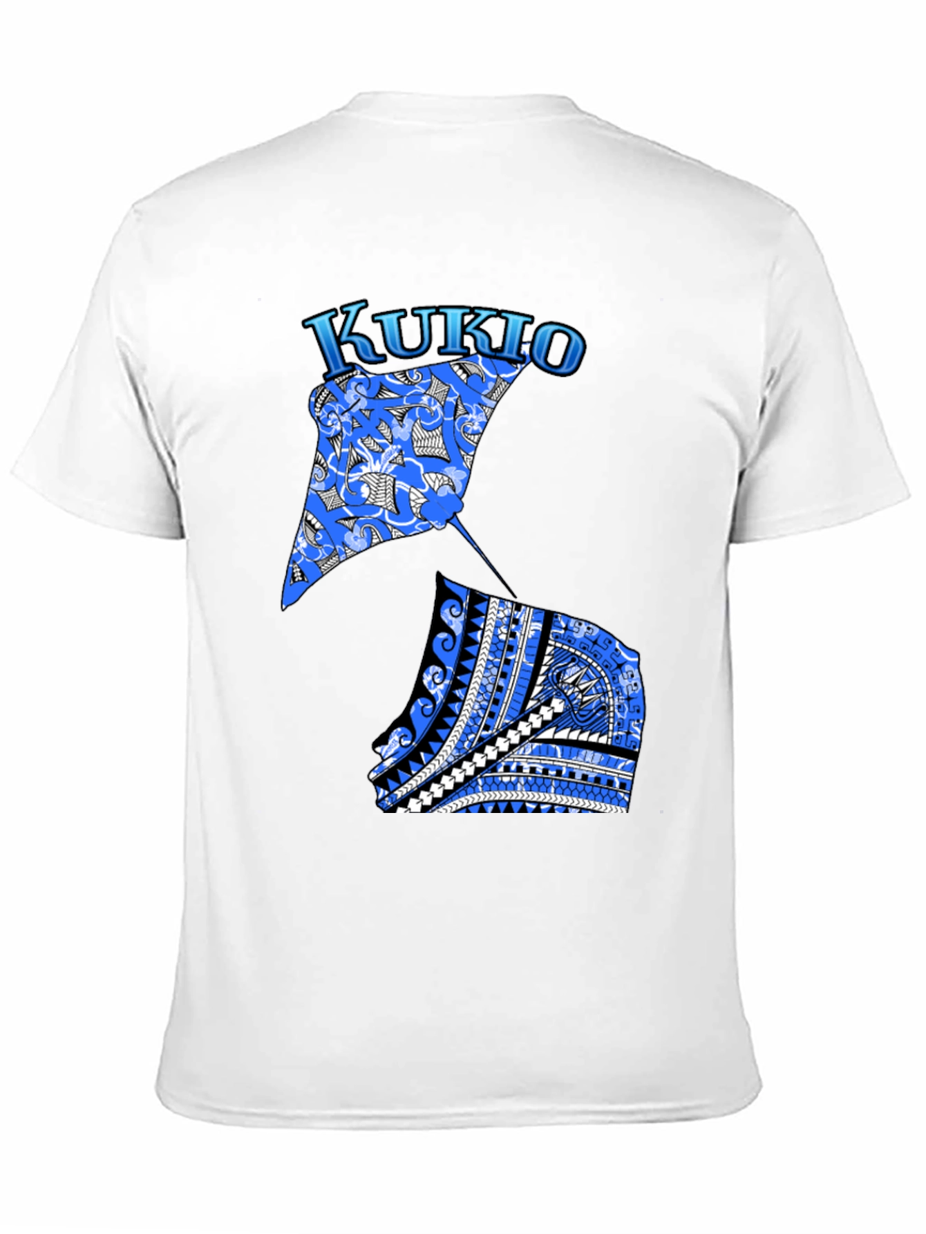 Kukio Stingray Graphic Tee - Black Casual T-Shirt