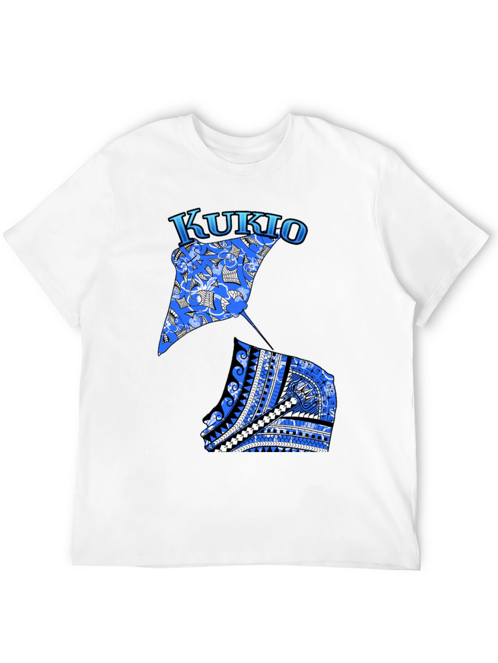 Kukio Stingray Graphic Tee - Black Casual T-Shirt