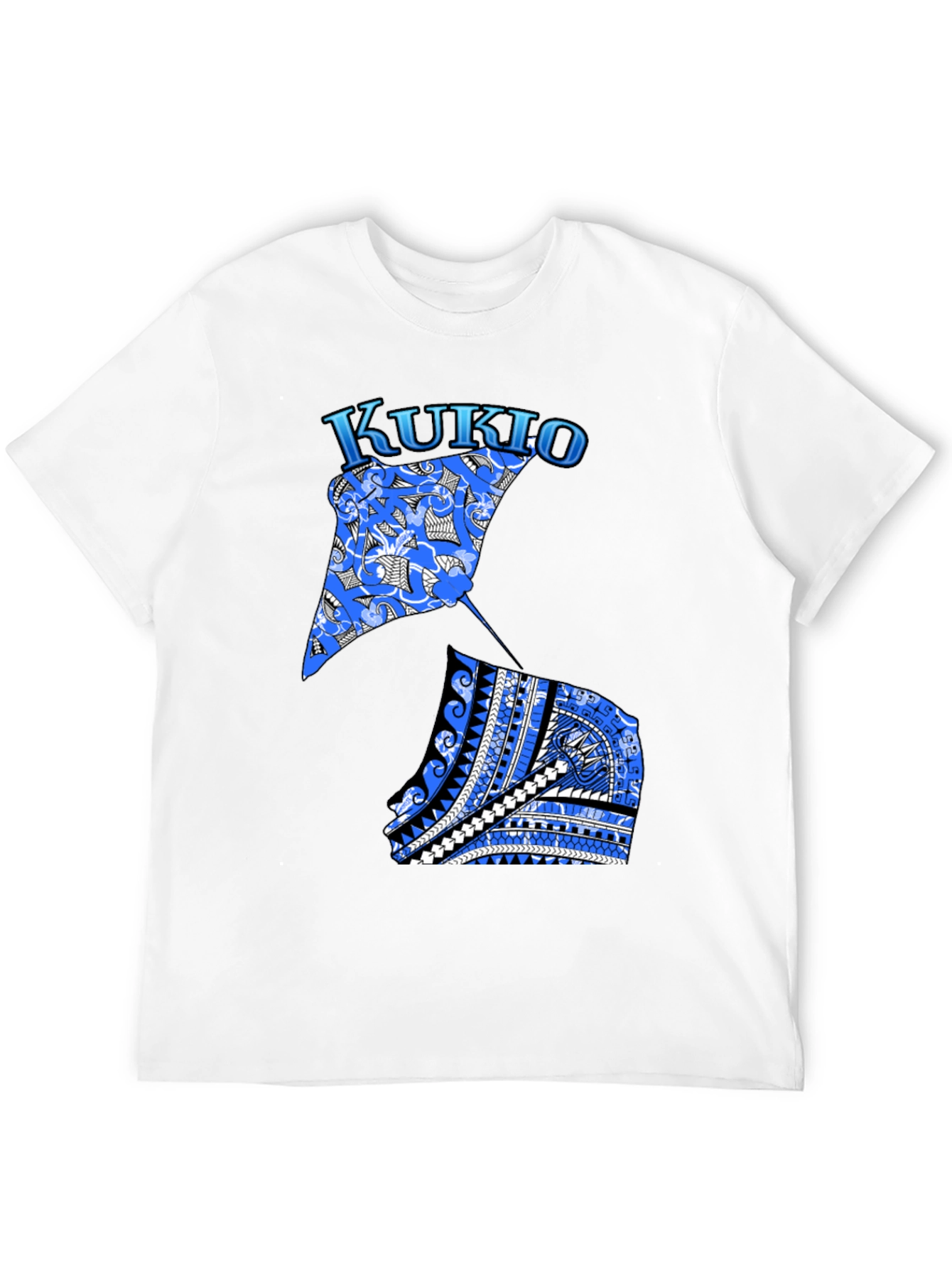 Kukio Stingray Graphic Tee - Black Casual T-Shirt