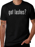 Got Lashes? Black Graphic T-Shirt
