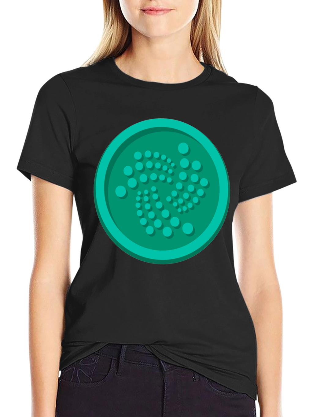 IOTA Cryptocurrency Logo T-Shirt - Black Tee