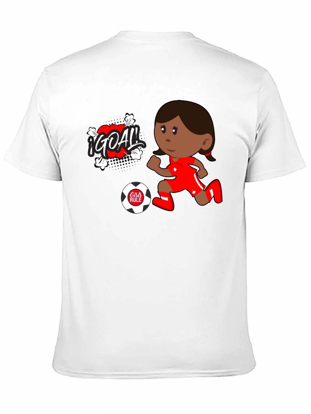 Girls Rule Soccer Goal T-Shirt