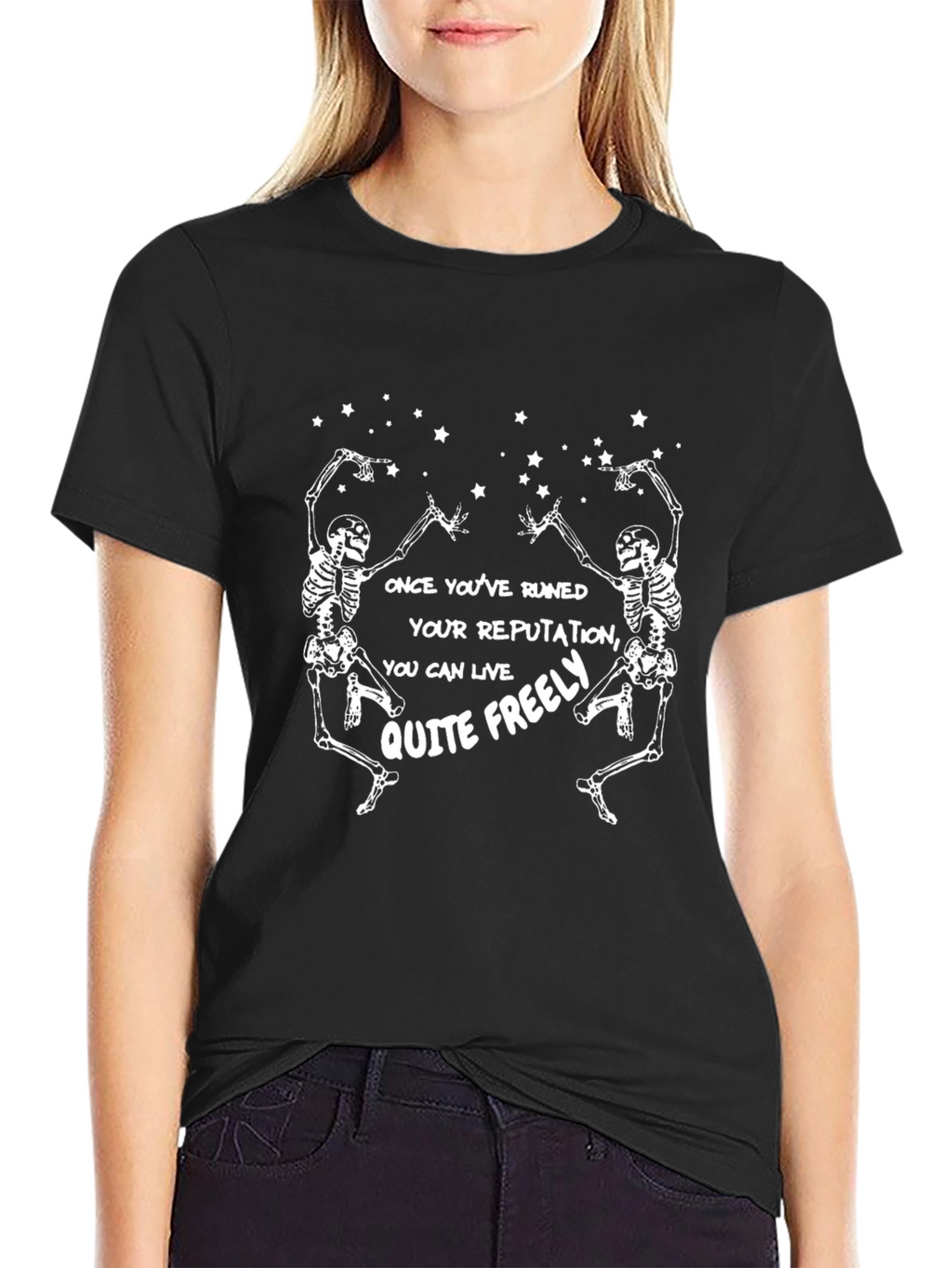 Ruined Reputation Skeleton Graphic T-Shirt