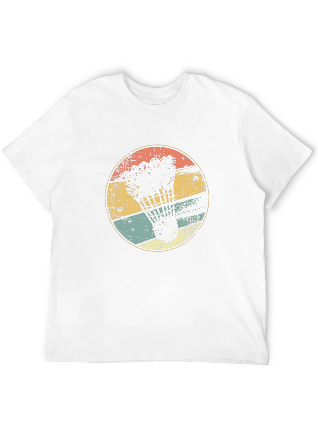 Retro Badminton Shuttlecock Graphic Tee