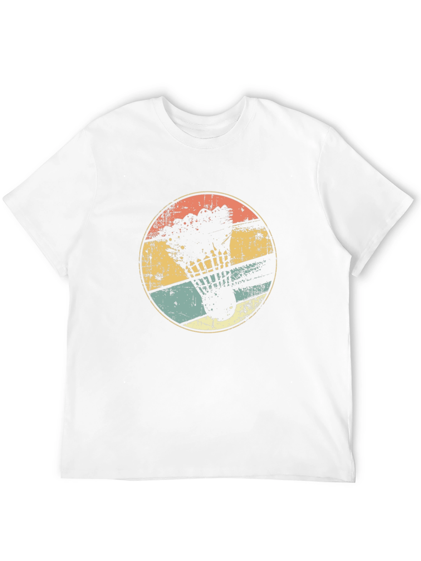 Retro Badminton Shuttlecock Graphic Tee