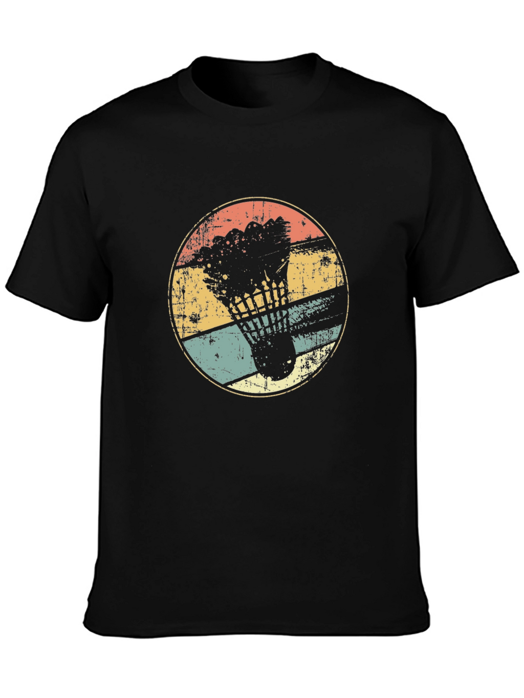 Retro Badminton Shuttlecock Graphic Tee