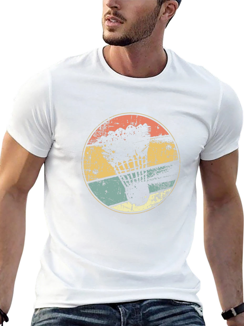 Retro Badminton Shuttlecock Graphic Tee