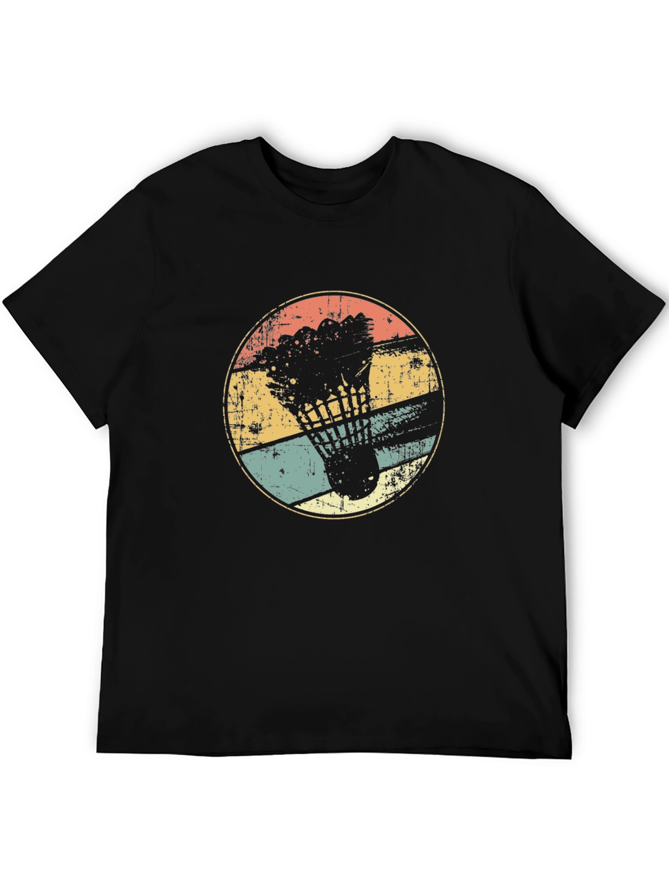 Retro Badminton Shuttlecock Graphic Tee