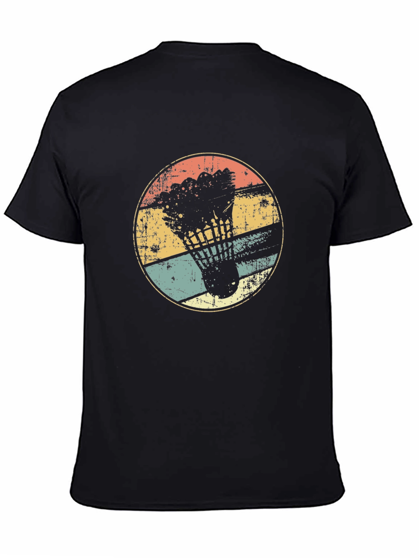 Retro Badminton Shuttlecock Graphic Tee