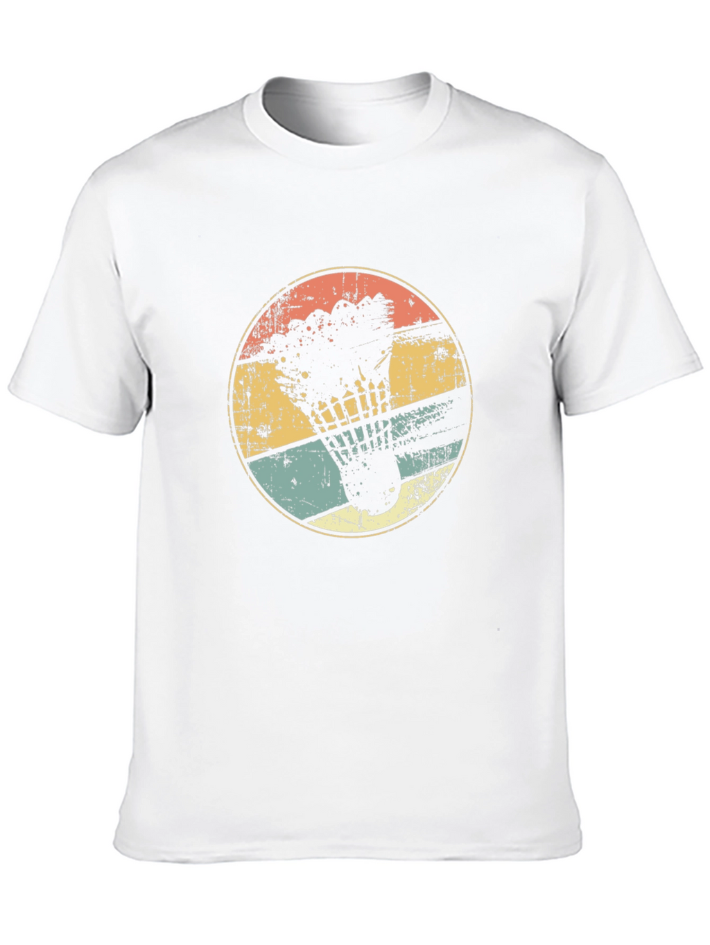 Retro Badminton Shuttlecock Graphic Tee