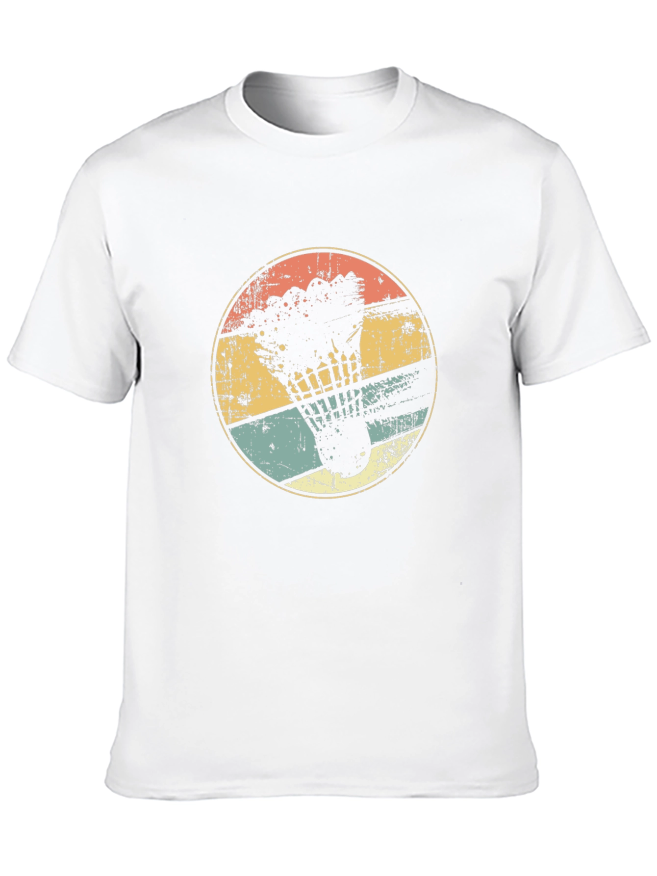 Retro Badminton Shuttlecock Graphic Tee
