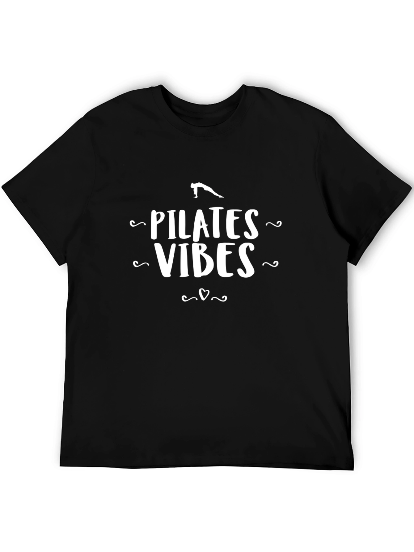 Pilates Vibes Graphic Tee - Black Unisex T-Shirt
