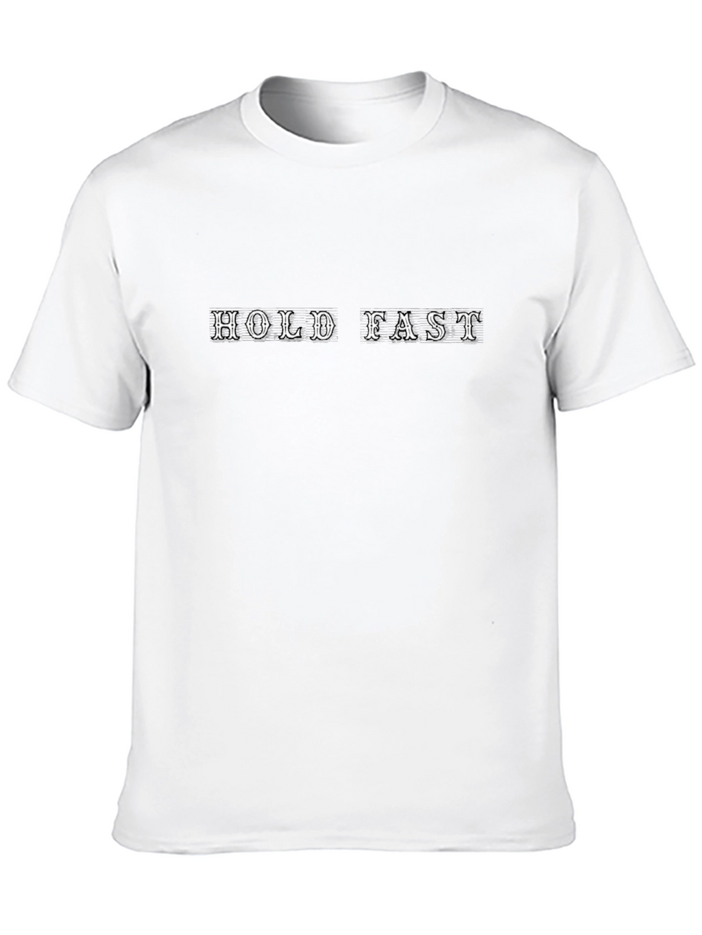 Hold Fast Graphic T-Shirt - Black Crew Neck Tee