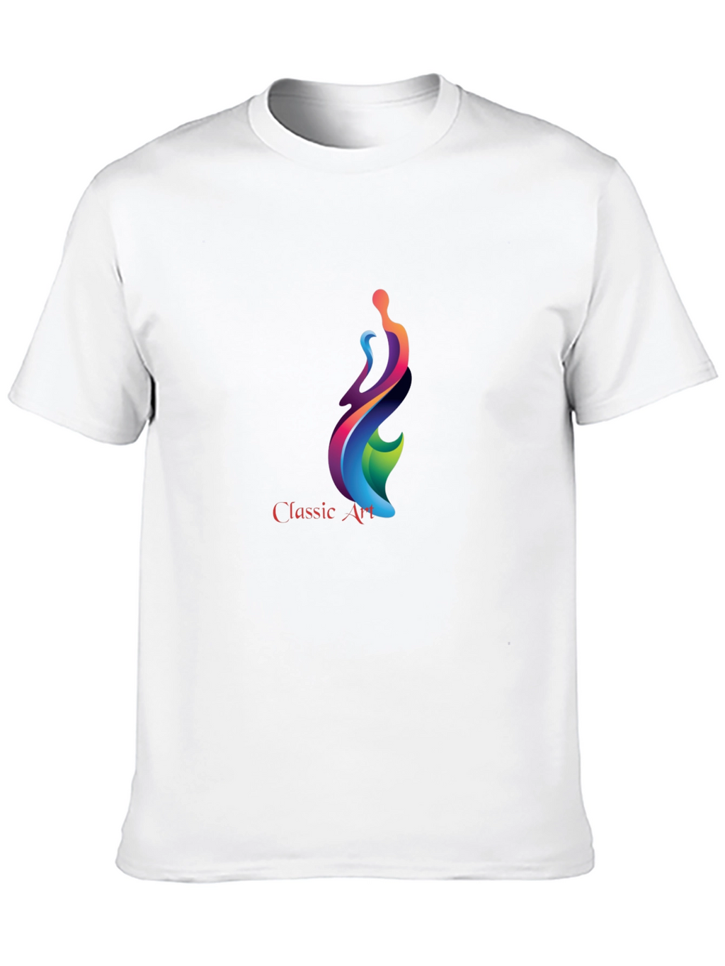 Classic Art Graphic Print Black T-Shirt