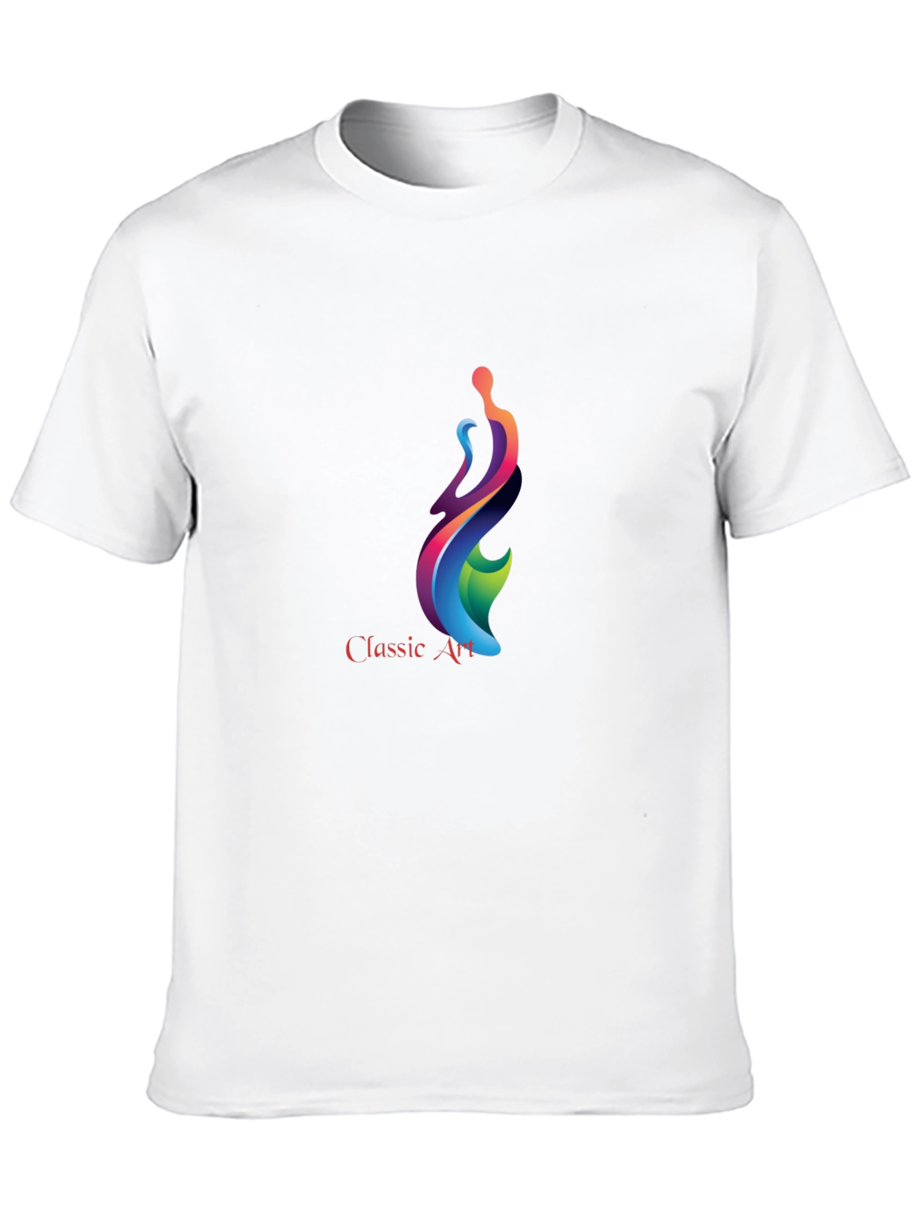 Classic Art Graphic Print Black T-Shirt
