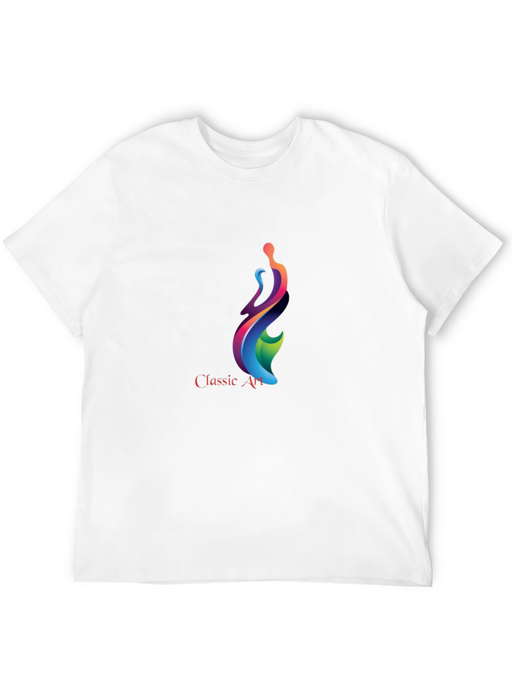Classic Art Graphic Print Black T-Shirt